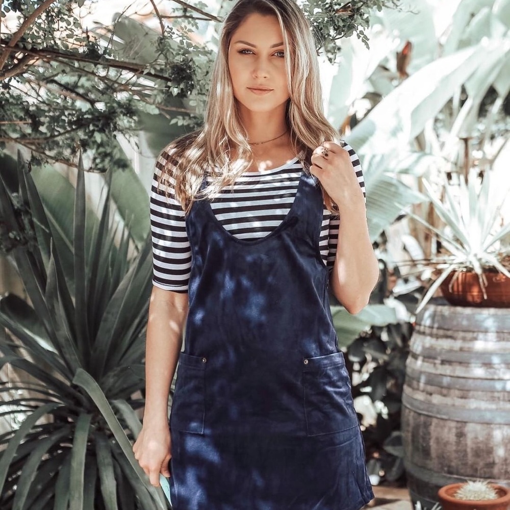 Corduroy Navy Dress